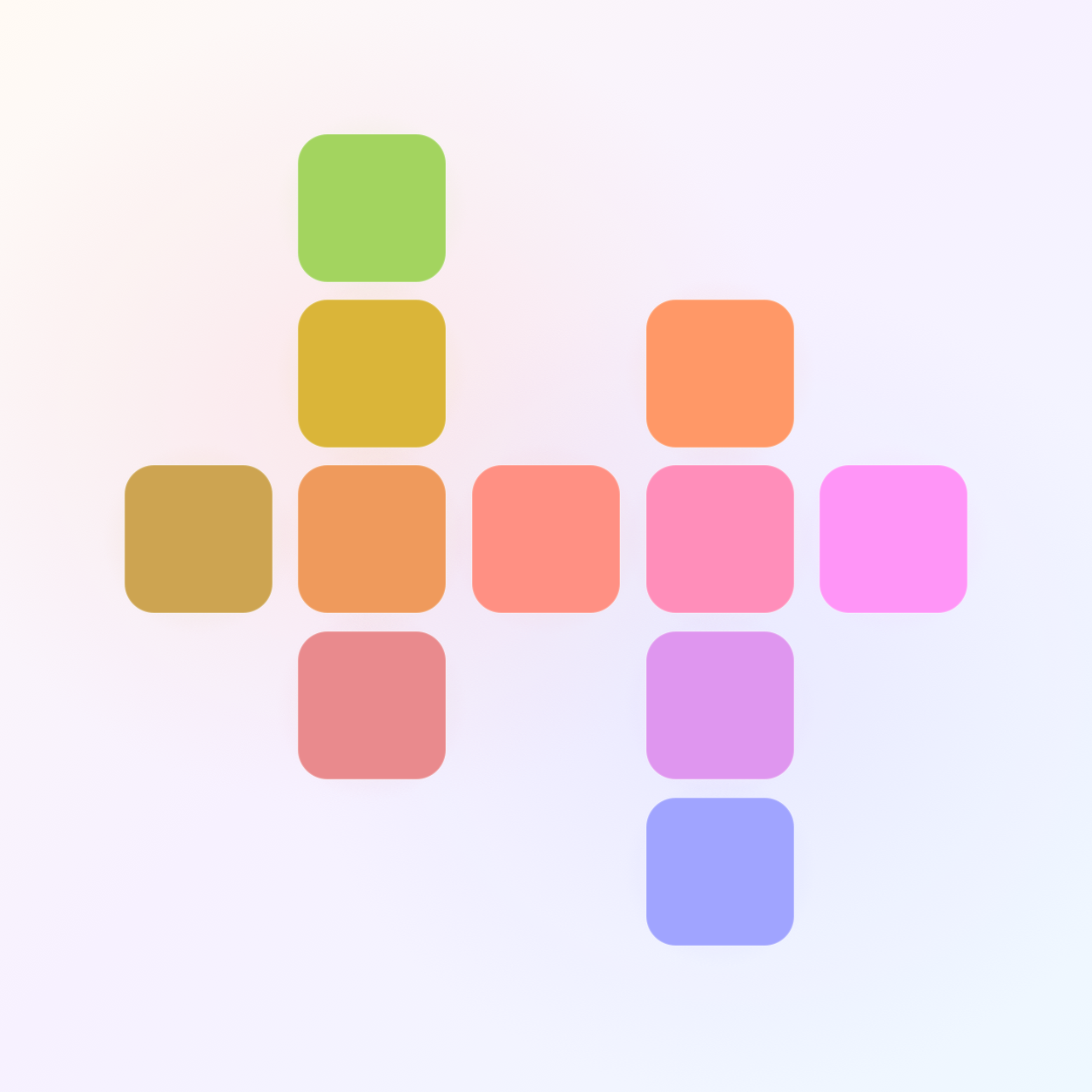 A pastel color grid study for Kromatika